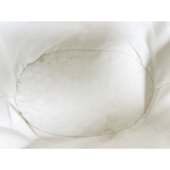 J. Crew Raffia Basket Bag Orange Natural Stripe Button Closure Fabric Lined - Picture 9 of 9